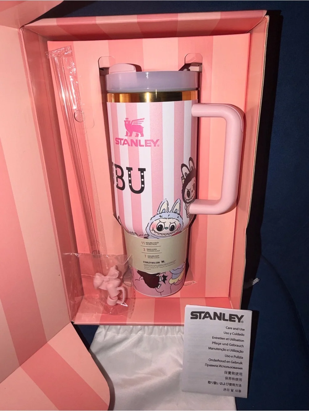 Stanley Pink Labubu Graphic Drinkware Box